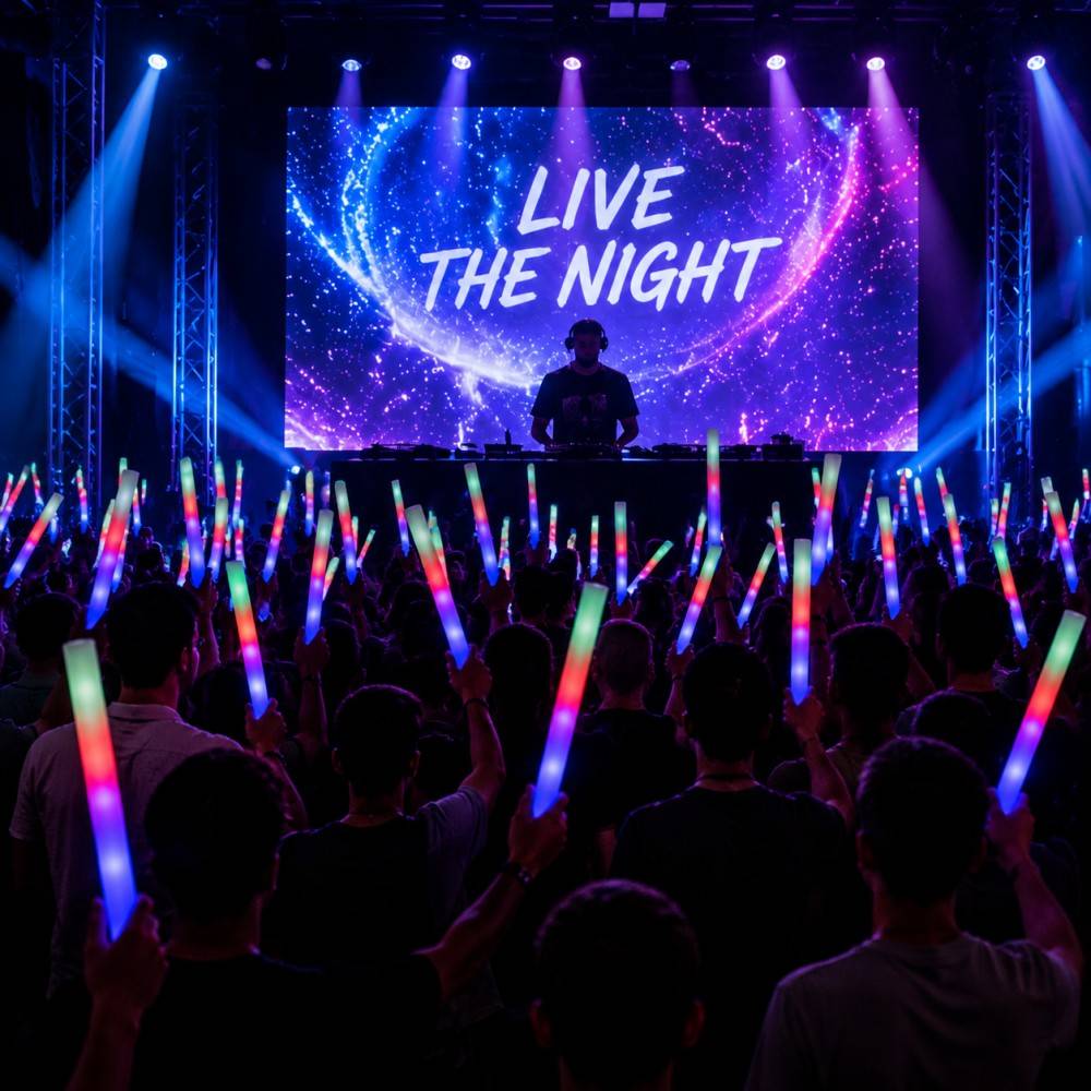 Light Up the Night: How to Use Custom Foam Sticks 