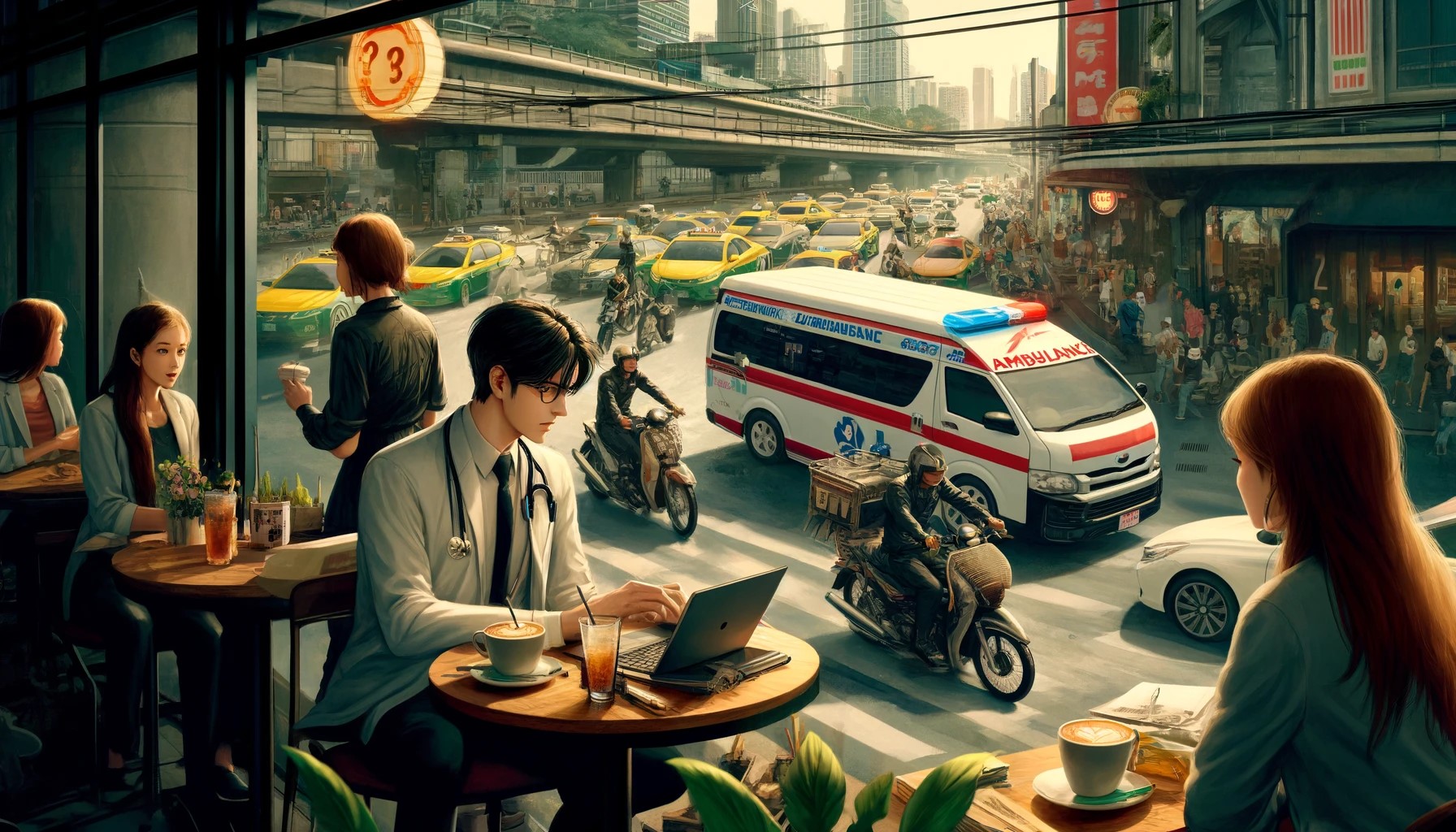 バンコクの混沌と抹茶ラテ