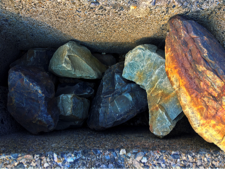 邂逅の海岸石