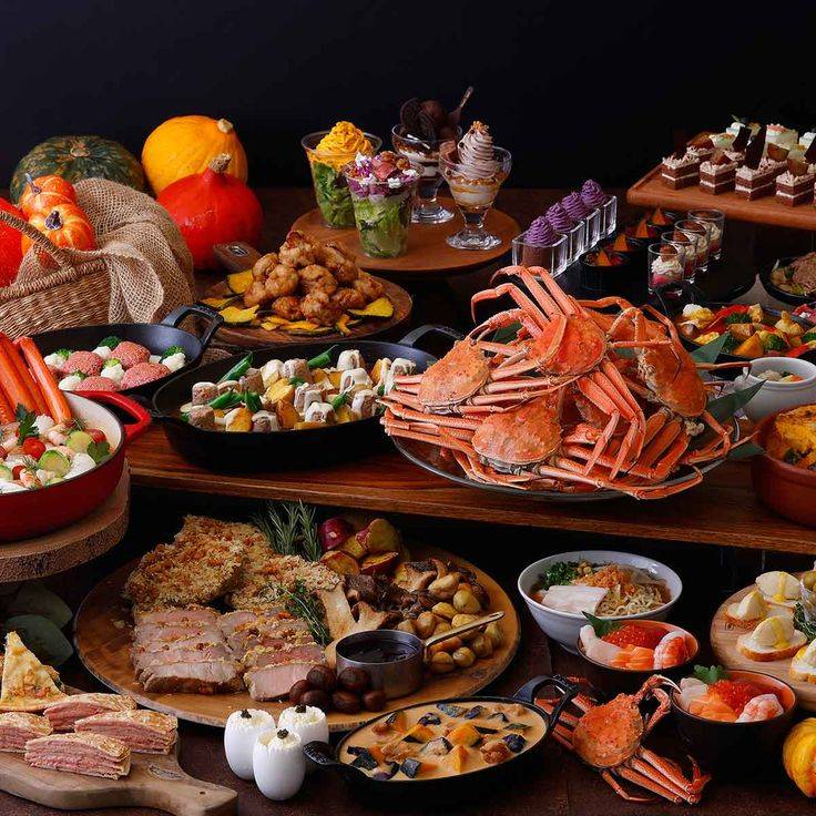 ホテルのビュッフェ