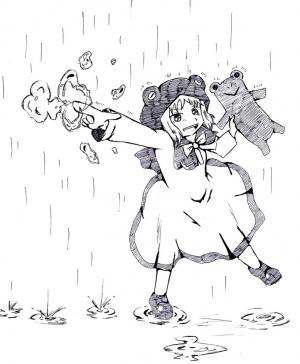雨神の使い、カエル