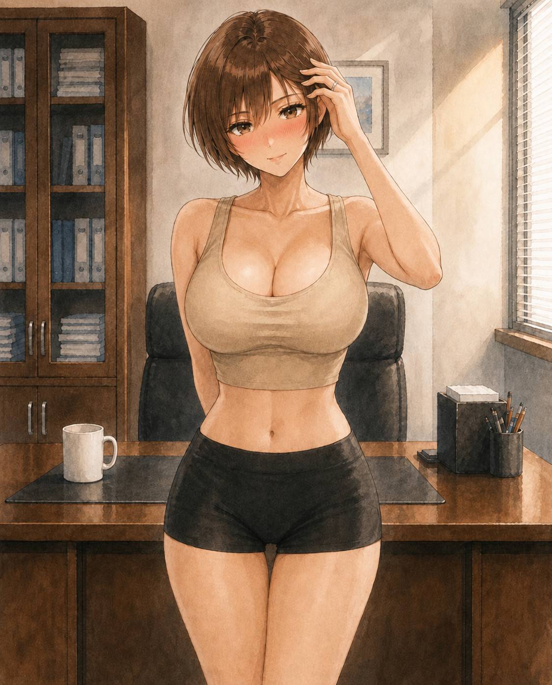 …ぴっちぴち、しかも布面積メッチャ小さい。