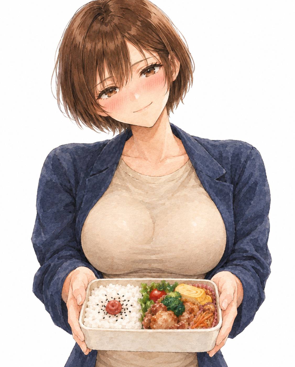 「笑わないでね」と言いながら。